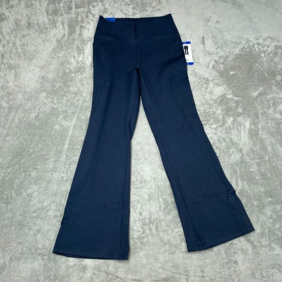 Jockey Studio Flare Pant Navy Womens L Activewear NWT 6247 - Picture 2 of 10